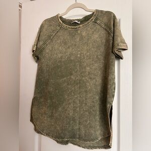 Zenana Outfitters Olive Green Tee